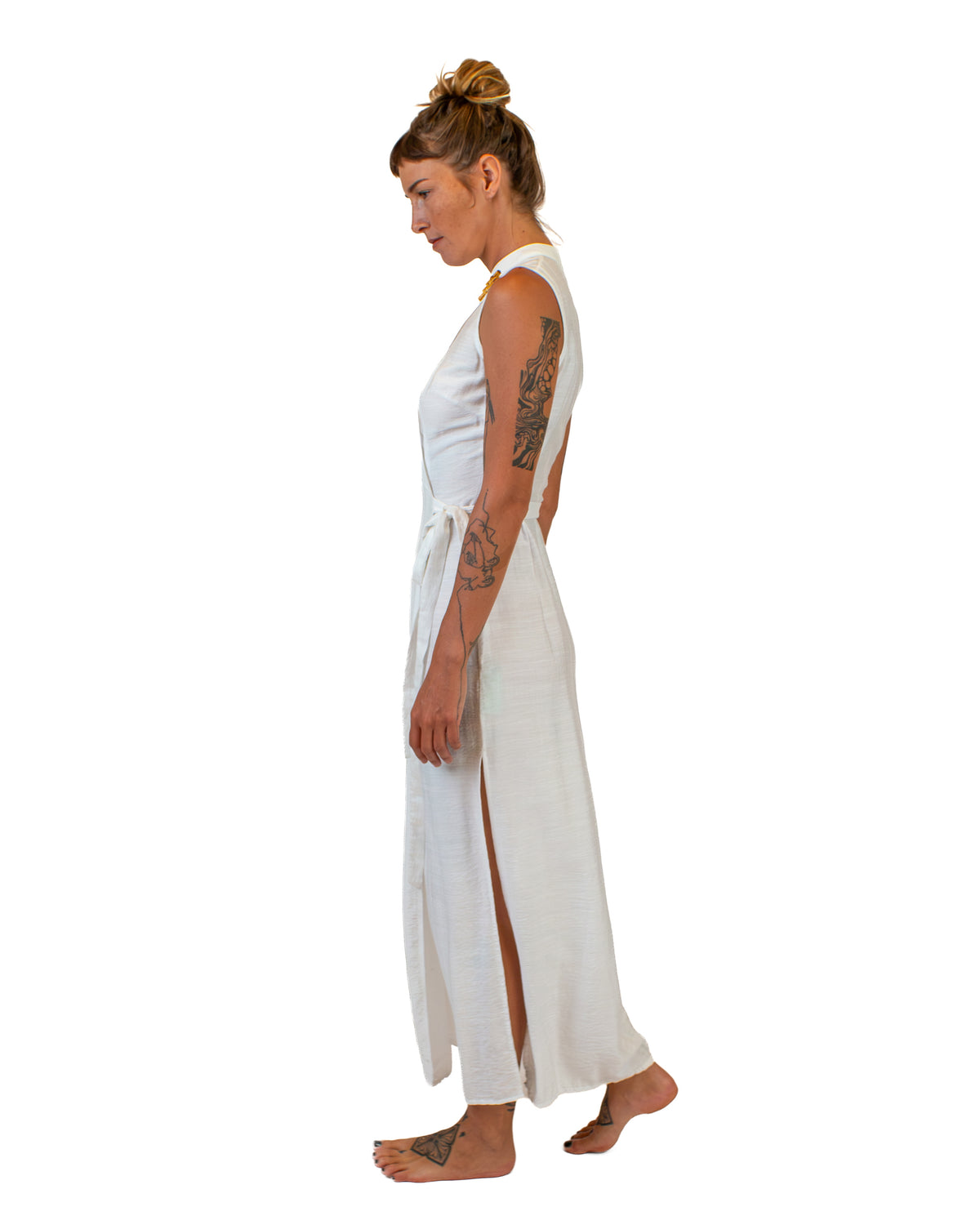 ZEN Silk-Cotton Wrap Dress Dress BestPlanNoPlan